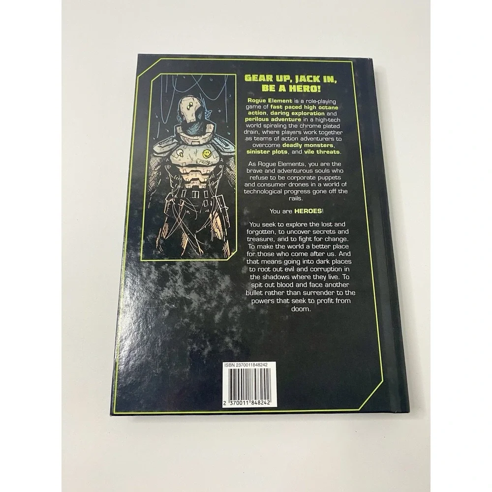 Rogue Element Cyber Heroic Role playing Ink Forge Hardcover RPG‎  Jonas Davidsen
